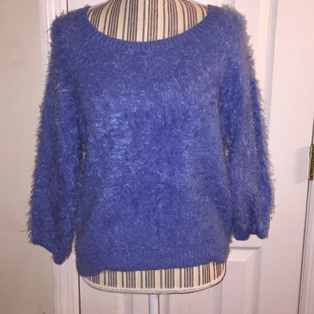 Blue Fuzzy Sweater